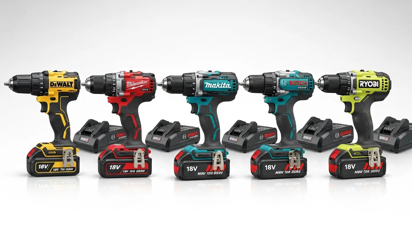 Akku-Bohrschrauber 18V im Systemvergleich
